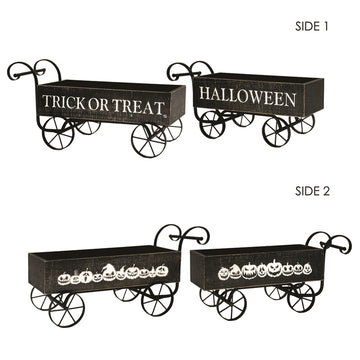 BLACK HALLOWEEN OLD FASHIONED CARTS