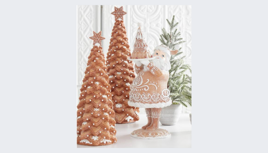 GLITTERED GINGERBREAD COOKIE TREES