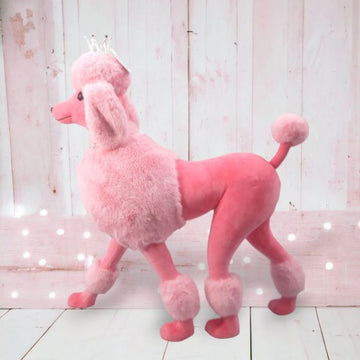 BRIGHT PINK POODLE