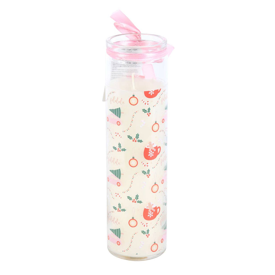 SUGARPLUM FUN CHRISTMAS PRINT TUBE CANDLE