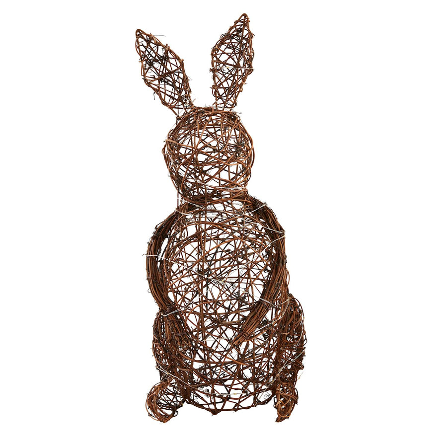 RATTAN LED BUNNY SITTERS