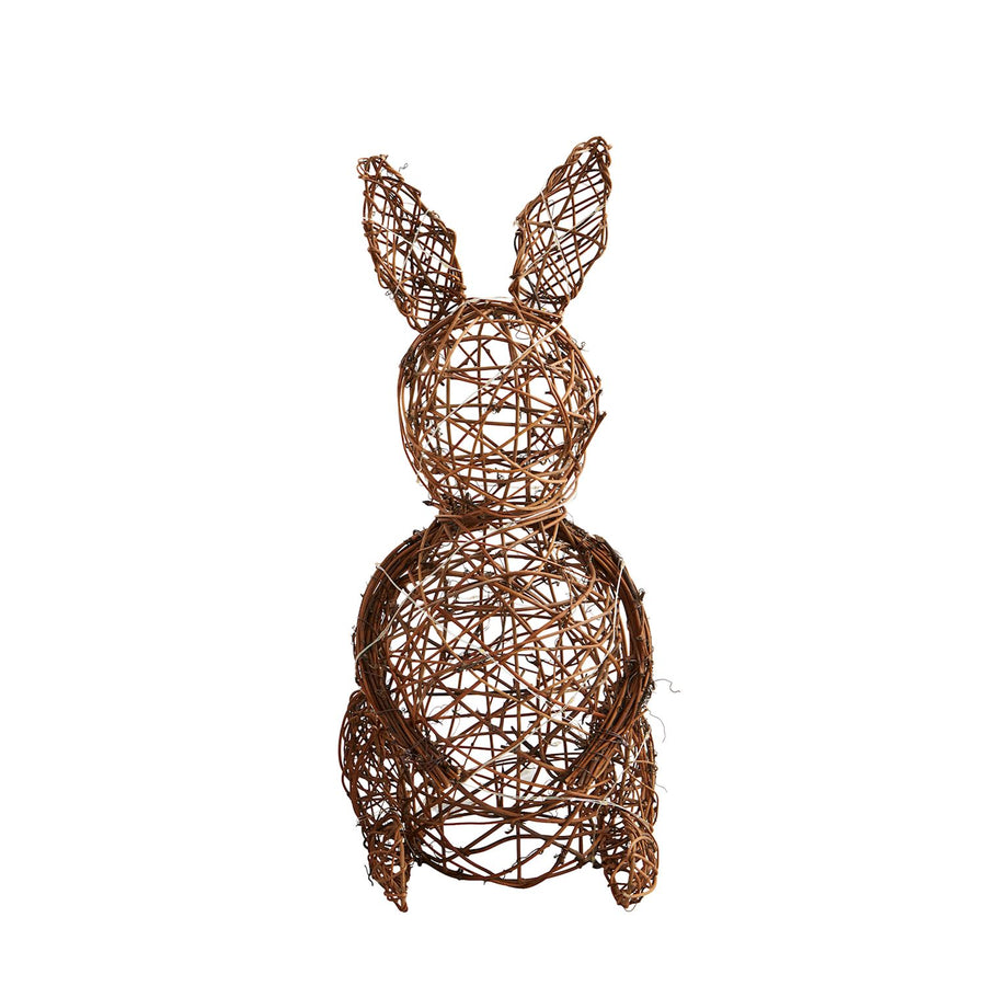 RATTAN LED BUNNY SITTERS