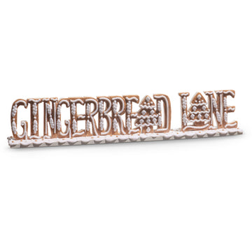 GINGERBREAD LANE CUT OUT SIGN