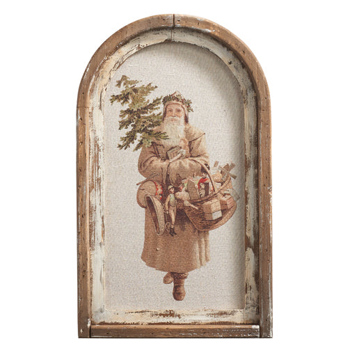 OLD WORLD SANTA FRAMED PRINT