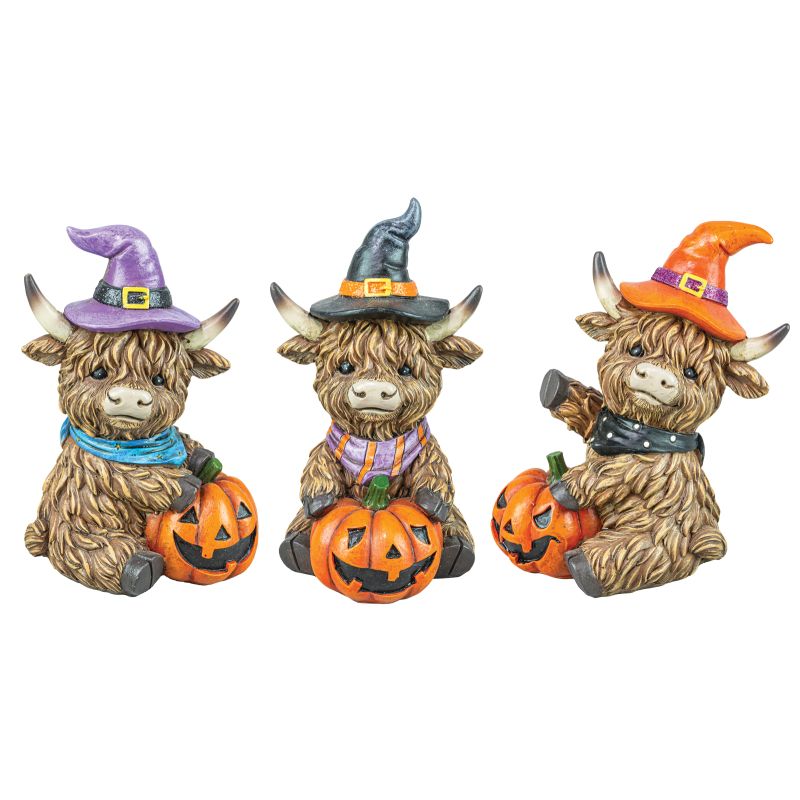 WITCHY HIGHLAND COW SET