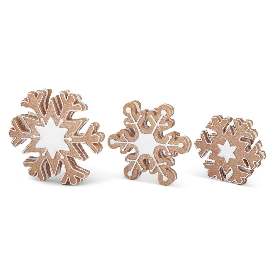FROSTED GINGERBREAD SNOWFLAKE COOKIE SET