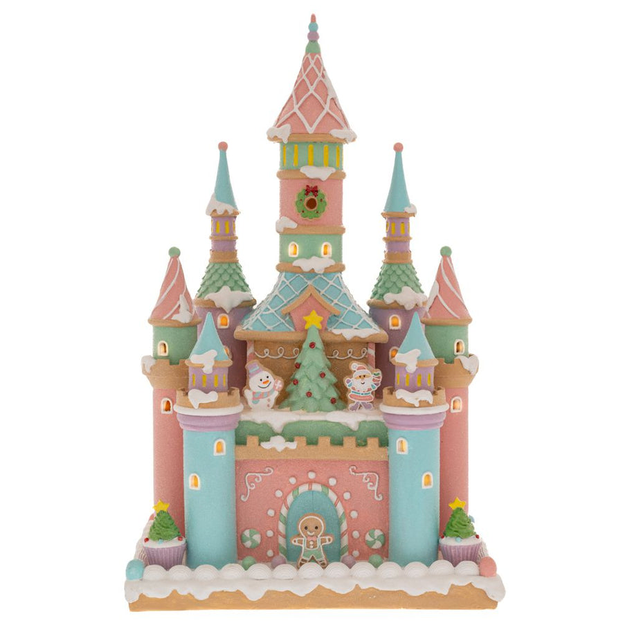 ILLUMINATED PASTEL CASTLE