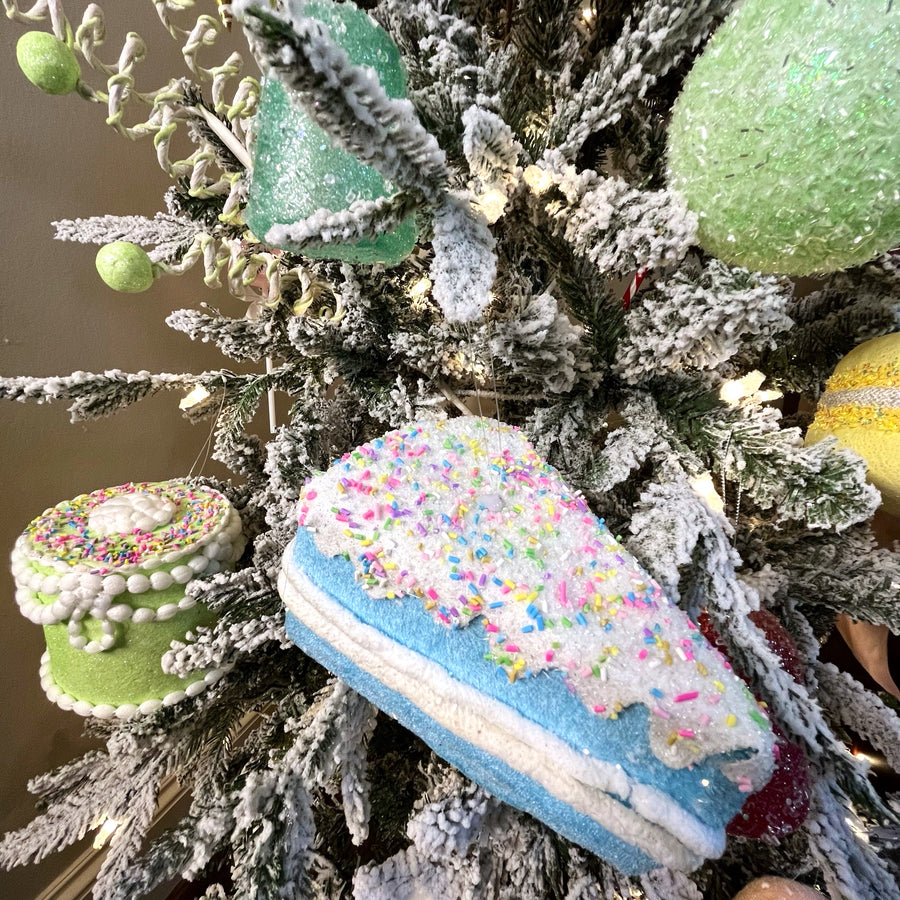 FROSTED SPRINKLES CAKE ORNAMENT