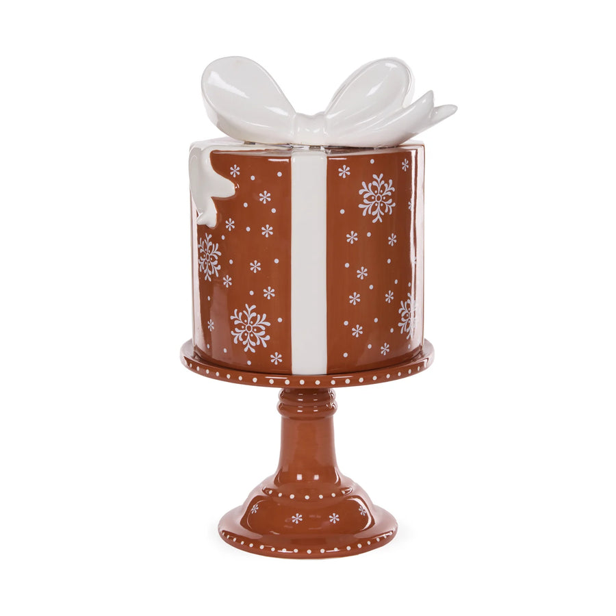 GINGERBREAD PRESENT CAKE STAND