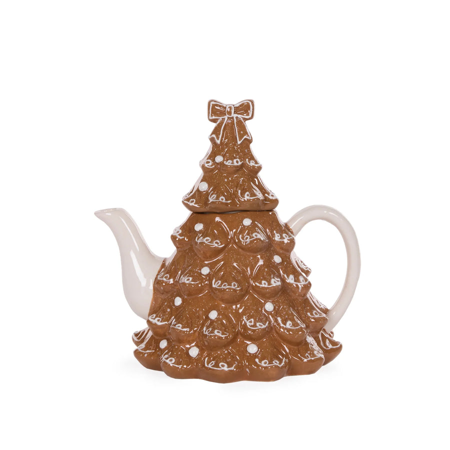 CERAMIC GINGERBREAD TEAPOT