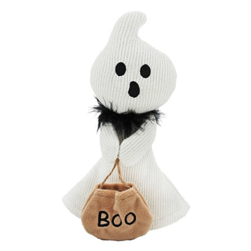 PLUSH TRICK OR TREAT GHOST WITH BOO BAG