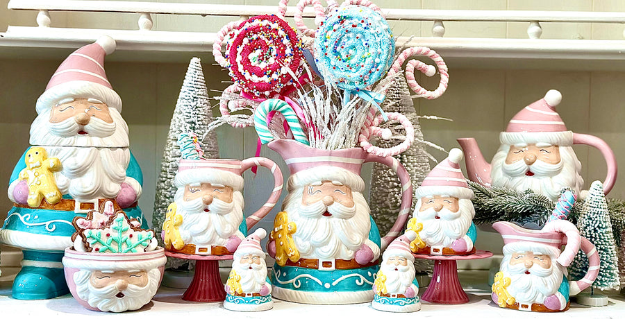 PASTEL SANTA SALT/PEPPER SET