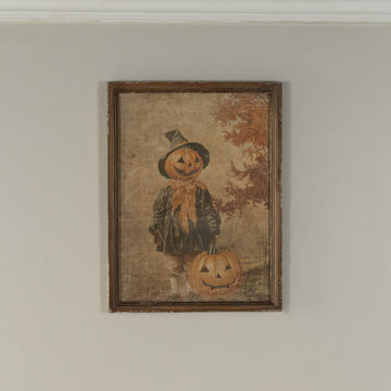 FRAMED PUMPKIN GIRL PRINT