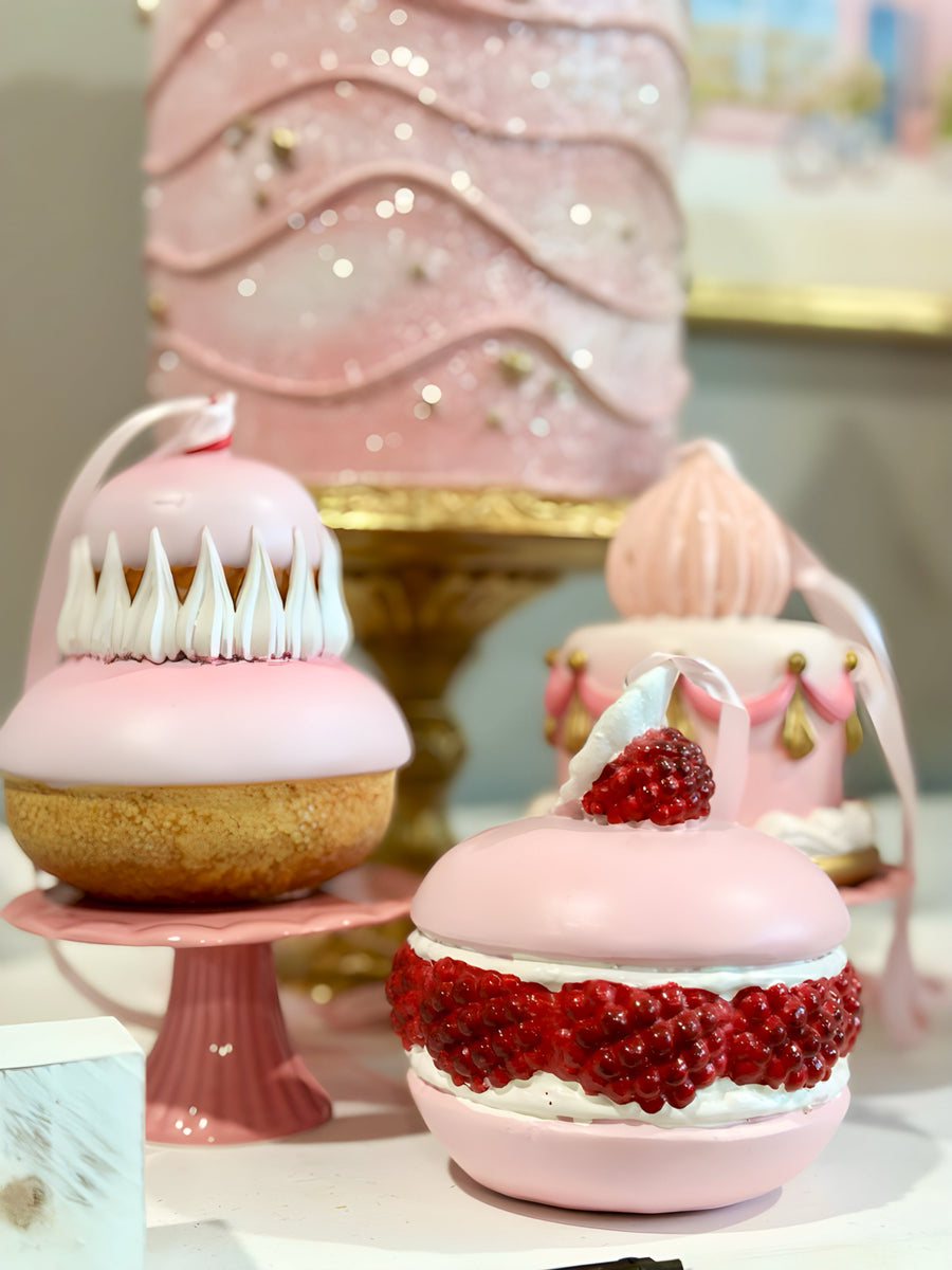 PINK ASSORTED PASTRY ORNAMENT SET