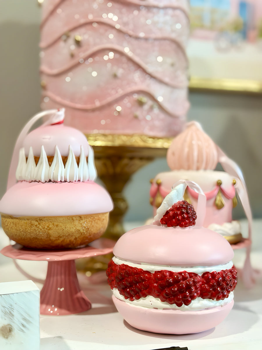 INDIVIDUAL PINK ASSORTED PASTRY ORNAMENTS