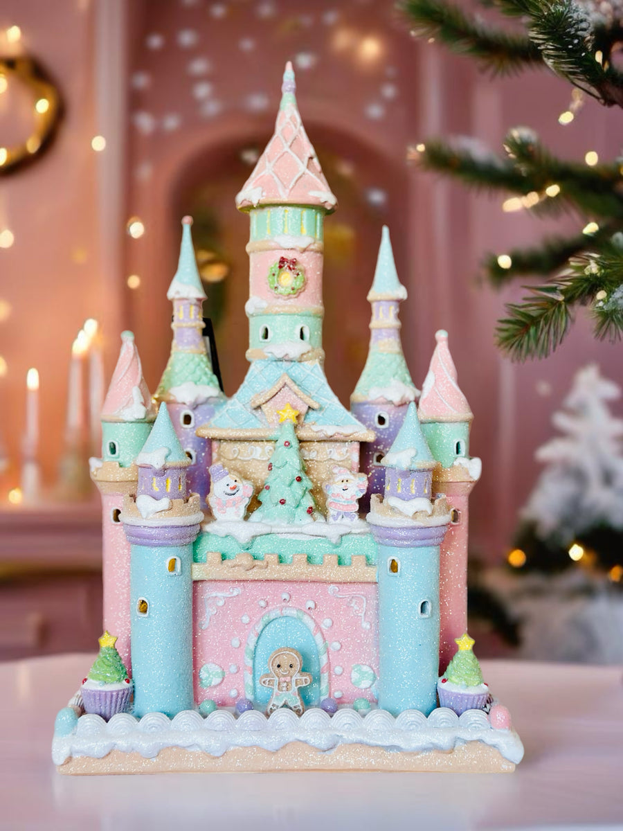 ILLUMINATED PASTEL CASTLE