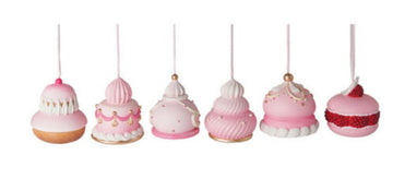 PINK ASSORTED PASTRY ORNAMENT SET