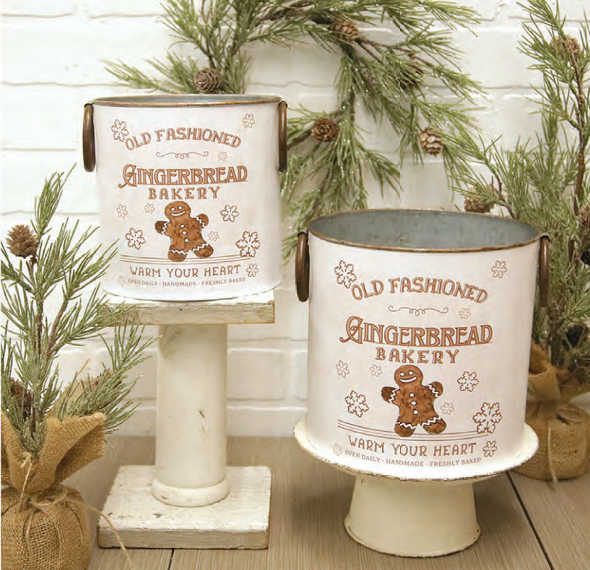 GINGERBREAD BUCKETS WITH HANDLES SOLD OUT TILL MAY 2024