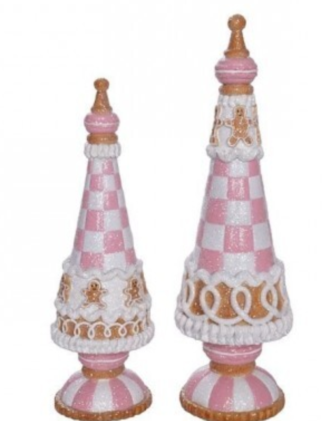 PINK SWEETS GINGERBREAD TREE SET