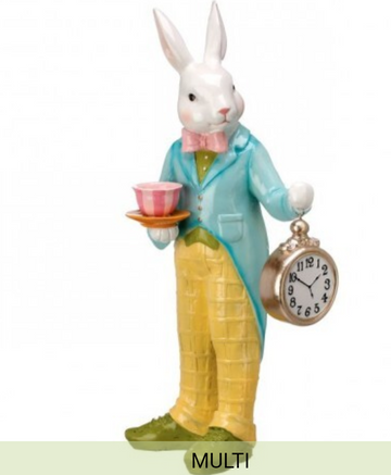 SPRING BUNNY WITH POCKETWATCH AND TEACUP