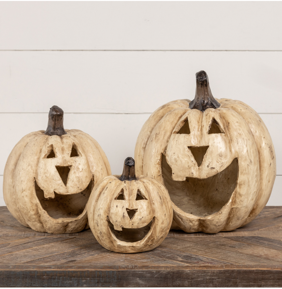 WHITE BIG MOUTH PUMPKINS