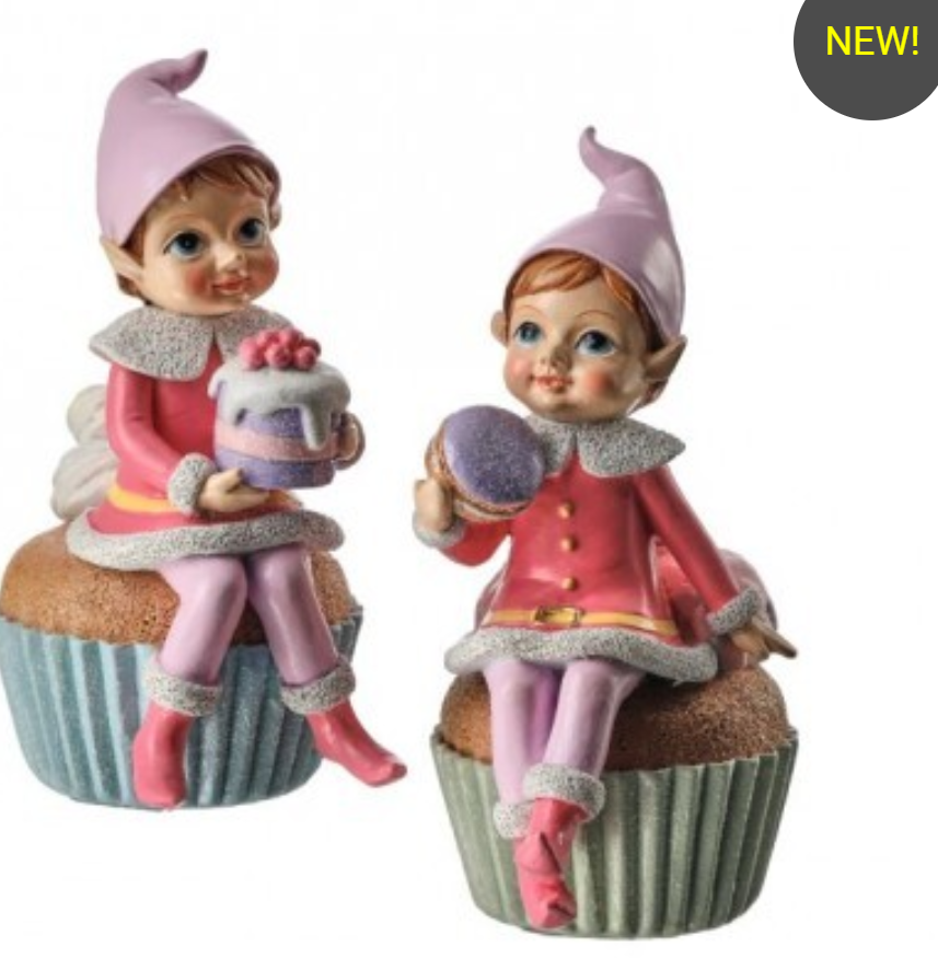 PASTEL DESSERT ELF CUPCAKE SET