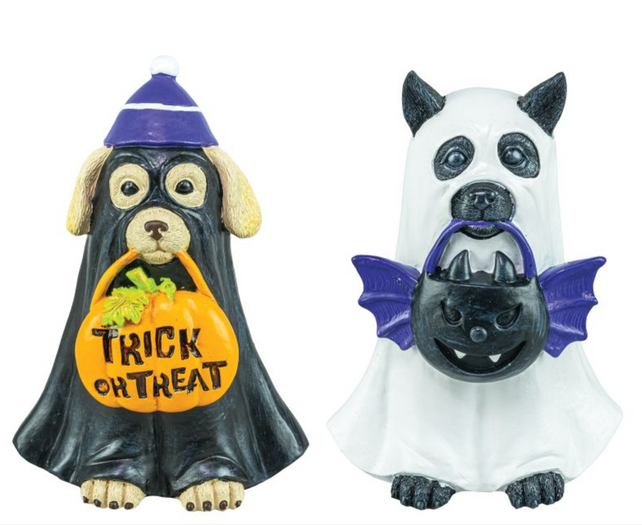 GHOSTLY DOG AND CAT TRICK OR TREATERS PREORDER