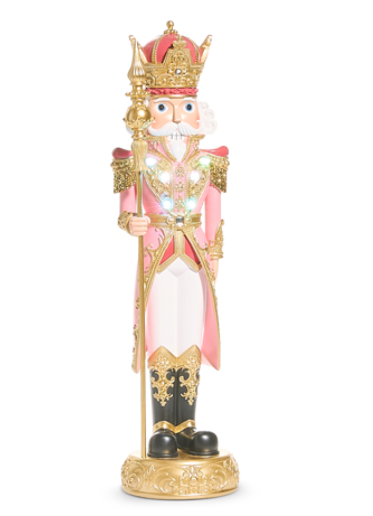 LIGHTED PINK NUTCRACKER