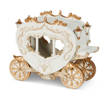 WHITE AND GOLD CARRIAGE
