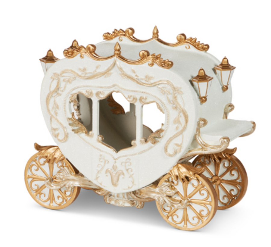 WHITE AND GOLD CARRIAGE