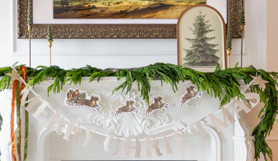 CHRISTMAS BAMBOO TRAY