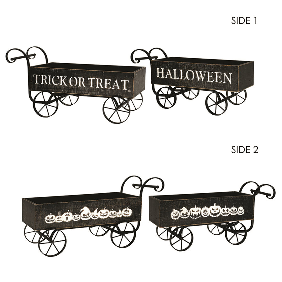 BLACK HALLOWEEN OLD FASHIONED CARTS