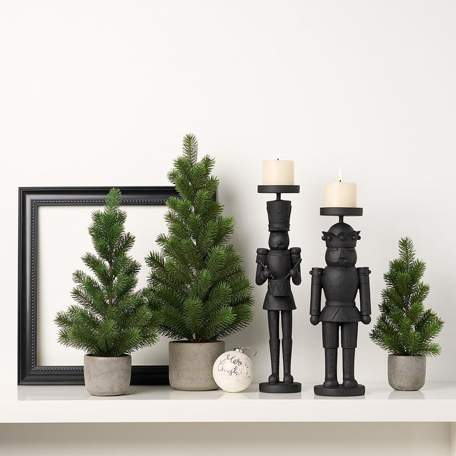 BLACK DRUMMER NUTCRACKER CANDLEHOLDER