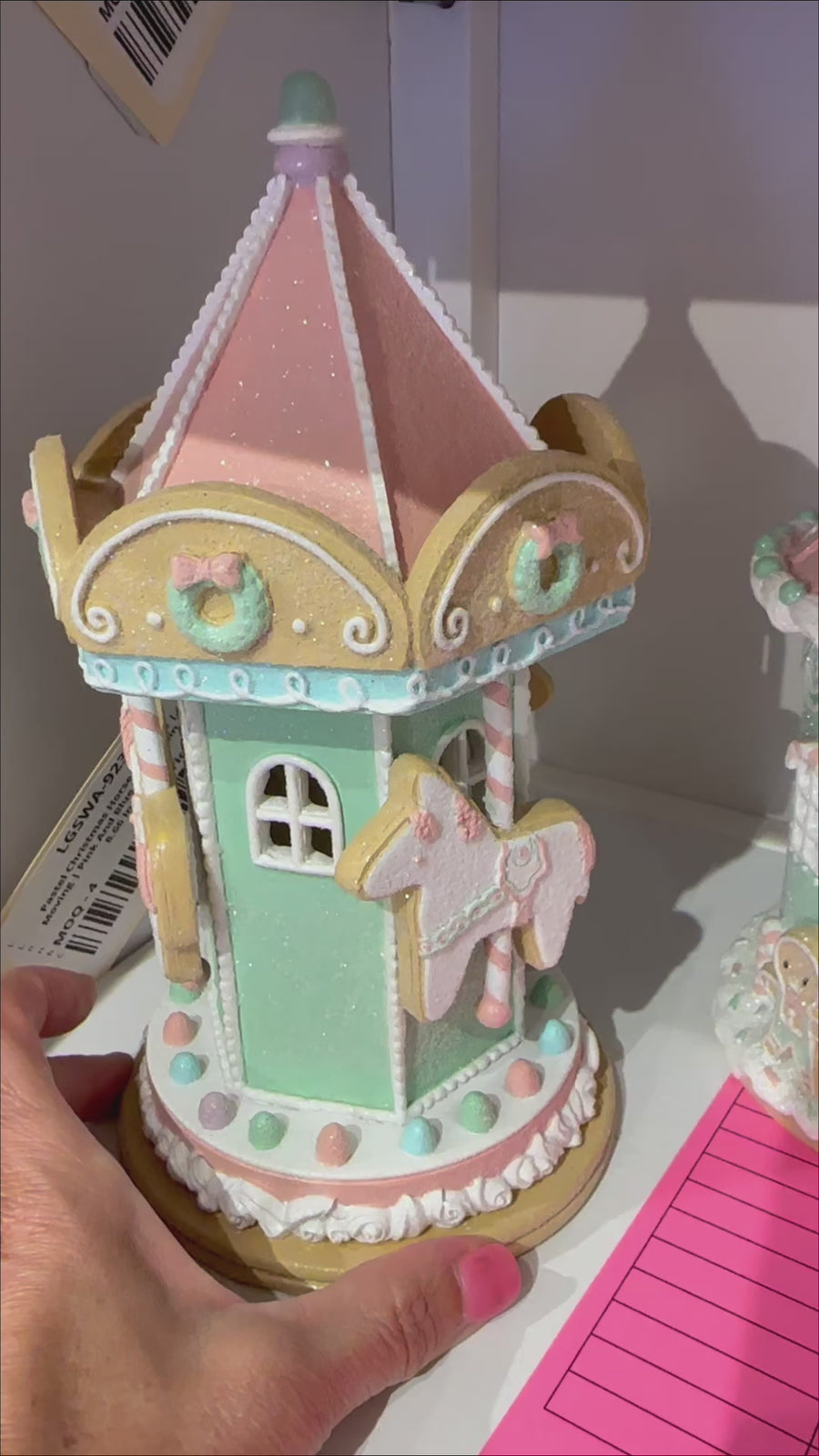 ILLUMINATED PASTEL CAROUSEL