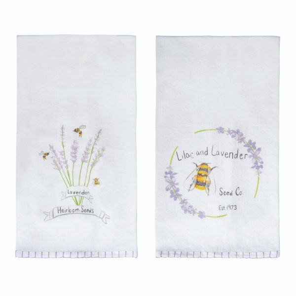 LAVENDER AND LILAC TEA TOWELS