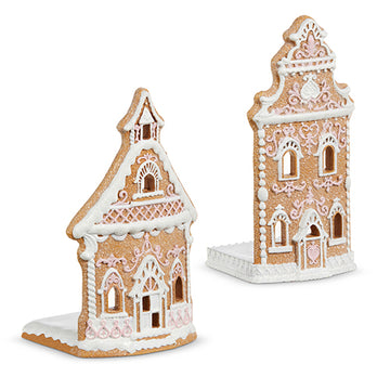 WHITE ICING GINGERBREAD HOUSE SET