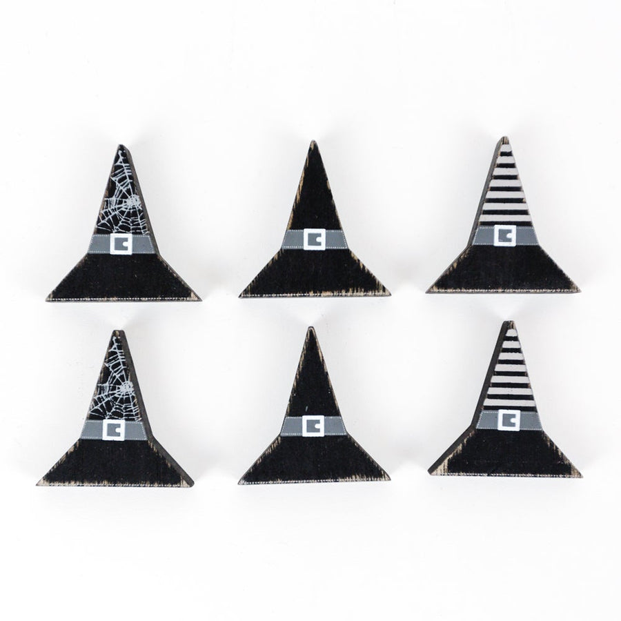 WITCHES HAT WOOD CUTOUT SET