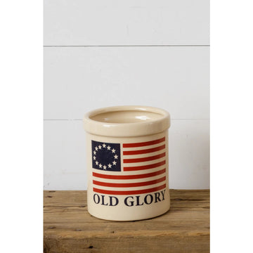 OLD GLORY SMALL CROCK