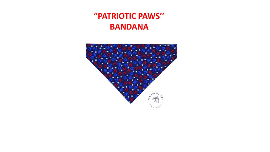 PATRIOTIC PAWS BANDANA