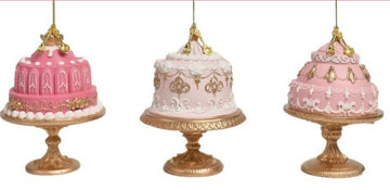 PINK CAKE ORNAMENTS