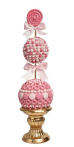 PINK AND GOLD TOPIARY TREE