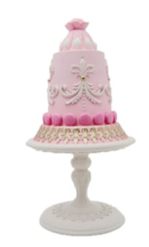 PINK CAKE ON STAND
