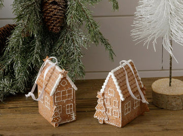 GINGERBREAD HOUSE ORNAMENTS