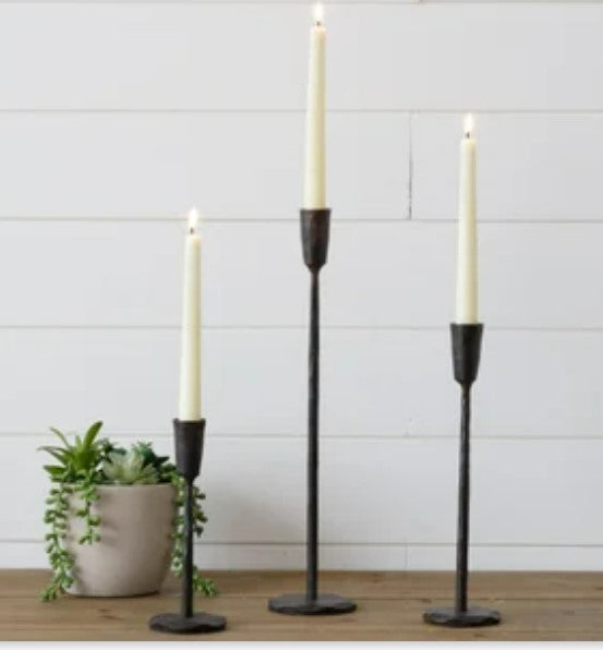 Hand Forged Metal Candle Holders
