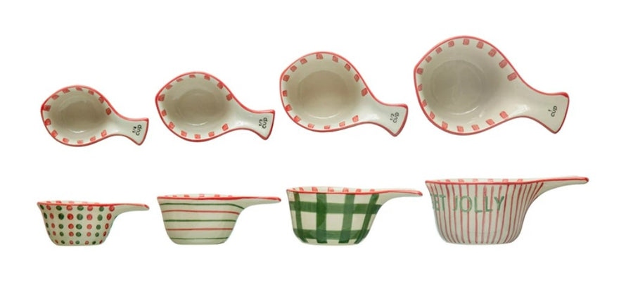 GET JOLLY RED/GREEN/WHITE HOLIDAY MEASURING CUP SET