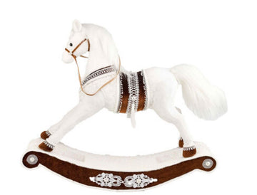 GINGERBREAD LACE ROCKING HORSE