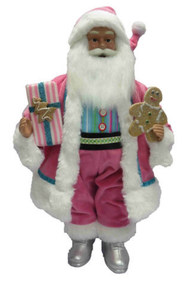 PINK SANTA WITH PRESENT PREORDER