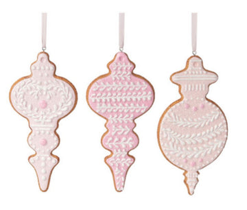 PINK COOKIE ORNAMENT SET