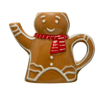 GINGERBREAD MAN WITH SCARF CREAMER