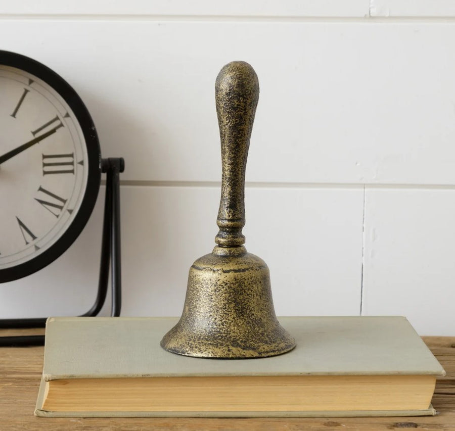 BRASS ANTIQUED HAND BELL